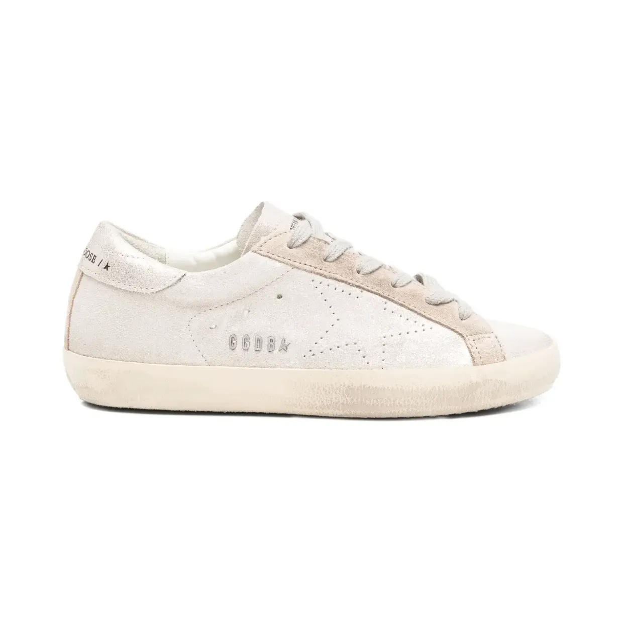Golden Goose Sneakers aus Wildleder – Silber (GWF00105F007506)