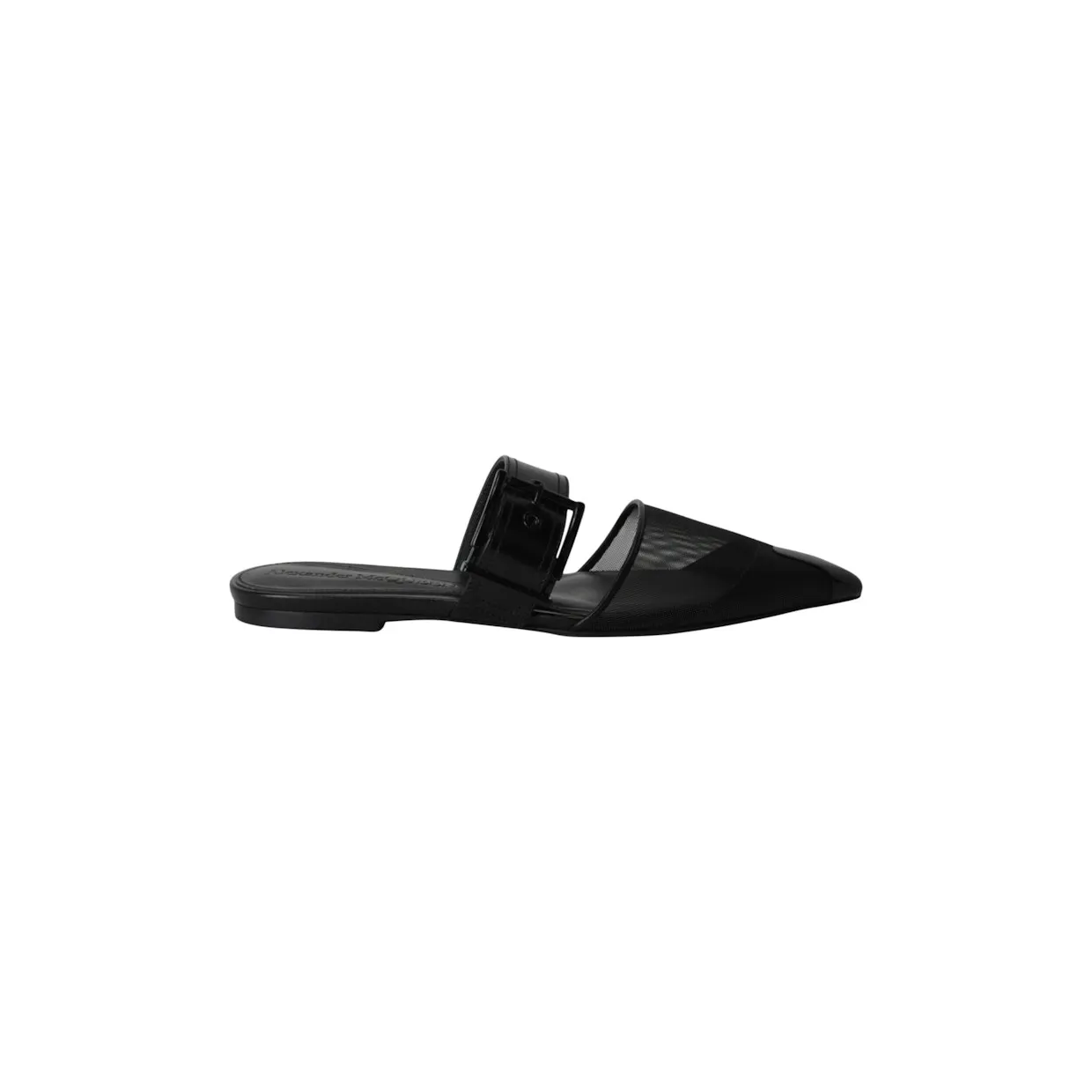 Alexander McQueen Mesh Punk Mules Black (744488-W4AB2-1000)