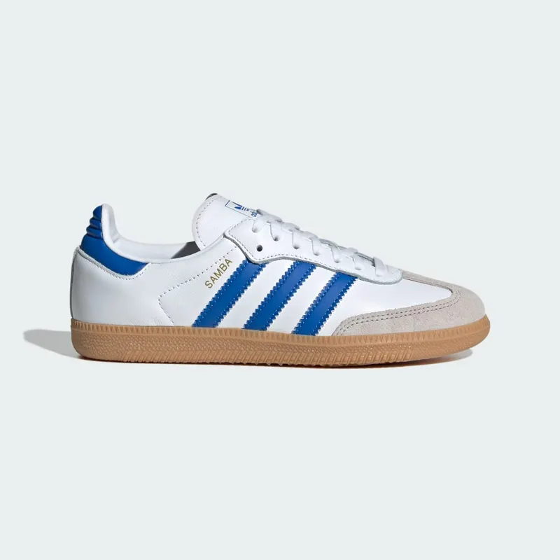Adidas Samba OG Cloud White / Blue / Gum (JP5482)