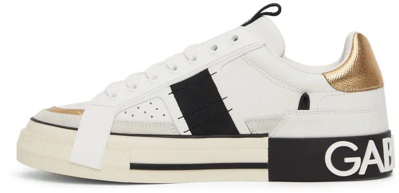 Dolce & Gabbana White & Black Contrasting 2.Zero (CS1863 AO222)