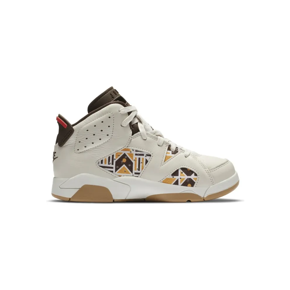 Air Jordan 6 Retro Quai54 Sail Brown (PS) (2020) (CZ6507-100)