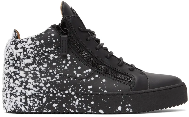 Giuseppe Zanotti Black & White May London Sneakers (RU00025-91513)