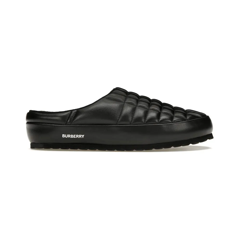 Burberry Leather Quilted Slide Black (8047593)