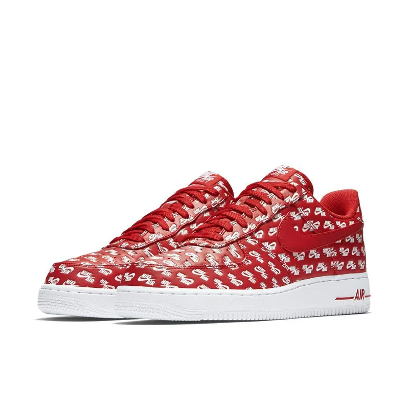 Nike Air Force 1 Low All Over Logo Red University Red/University Red-White (AH8462-600)