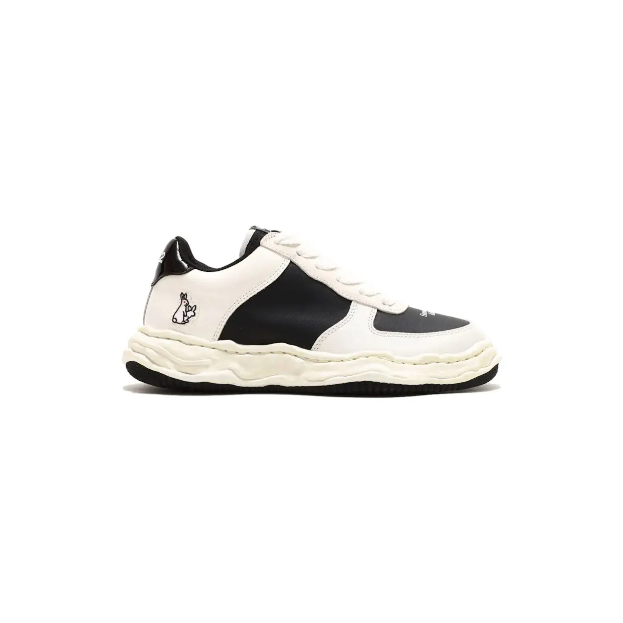 Maison Mihara Yasuhiro Wayne Low Leather FR2 atmos Black White (C09FW706-WB)