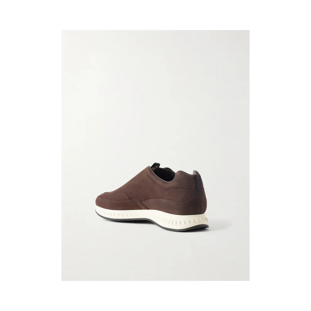 John Lobb Elastic Stream Nubuck Brown (AAD91JL)