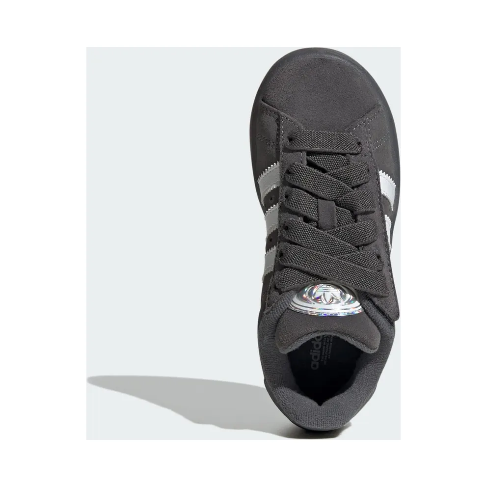 Adidas Campus 00s Led Lights Comfort Closure Elastic Lace Kids Grey Five / Cloud White / Grey Two (JS1281)