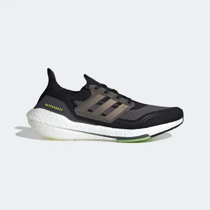 Adidas UltraBoost 21 ‘Black Silver Metallic’ Core Black/Silver Metallic/Solar Yellow (FY0374)