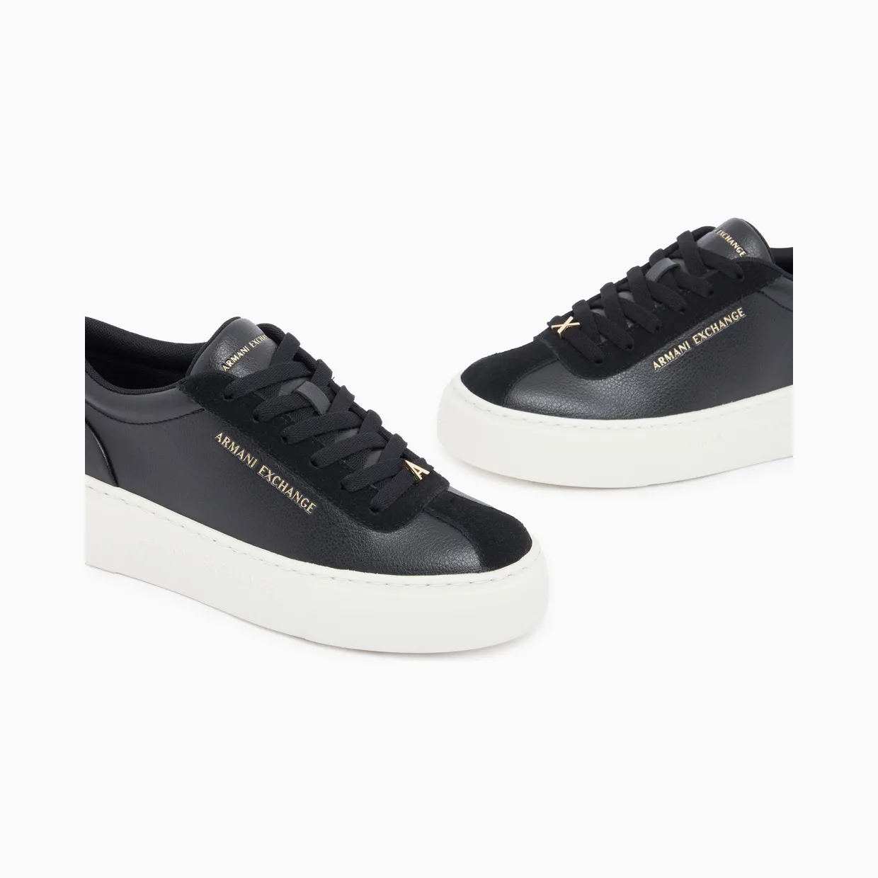 Armani Low Cut Sneakers With Suede And Tumbled Finish (XW003065-AF28674-UC001) (5)