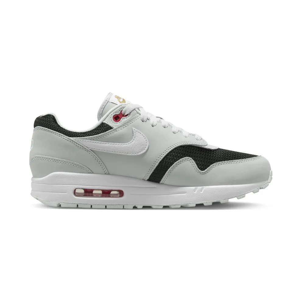 Nike Air Max 1 Premium Pure Platinum/Black/Sport Red/White (FD9081-001)