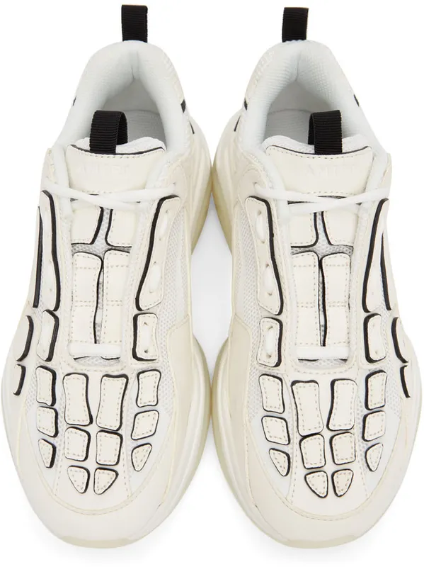 AMIRI White & Black Bone Runner (PS22MFS001-182)