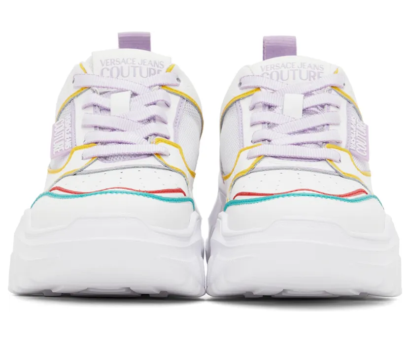 Versace Jeans Couture White & Multicolor Speedtrack Low-Top Sneakers (E72VA3SC2EZP088) (2)