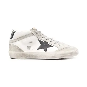 Golden Goose Mid Star met gerafeld effect “White” (GMF00122F001487)