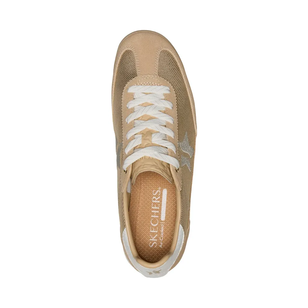 Skechers SKX 92 – Perfectly Shimmered Sneaker Natuurlijk/Gold
