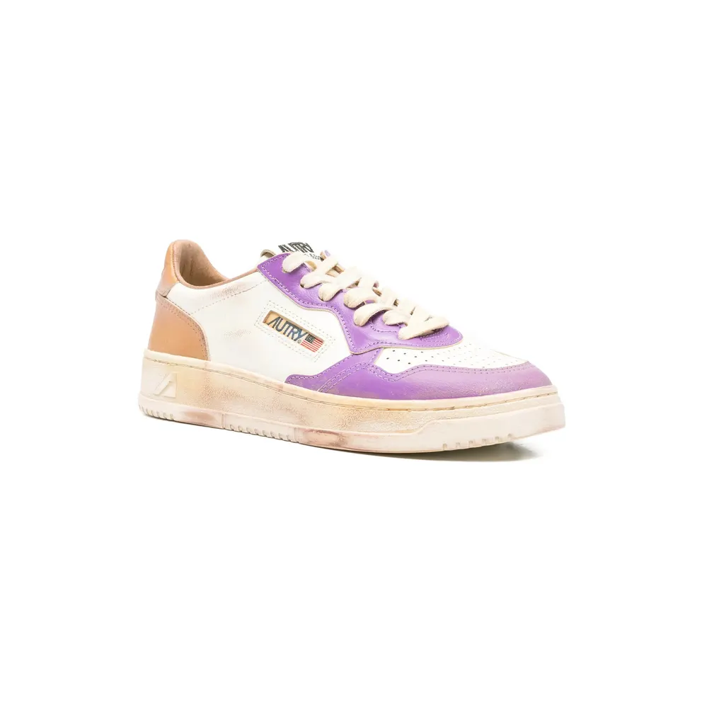 Autry Medalist Low Super Vintage “White/Purple” (AVLW SV59)