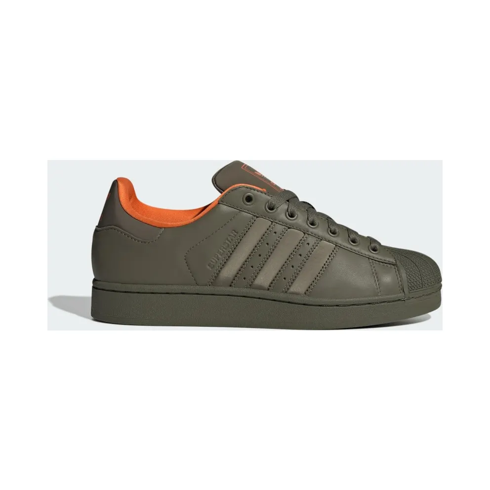 Adidas Superstar II Olive Strata / Olive Strata / Orange (JI0096)