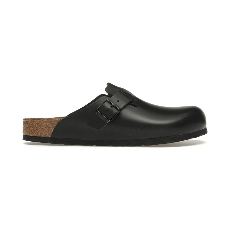 Birkenstock Boston Natural Leather Black (0060191)