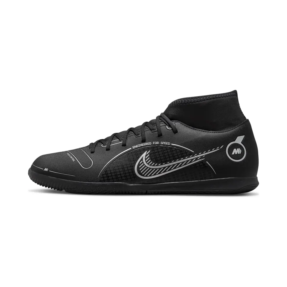 Nike Superfly 8 Club IC Black Metallic Silver (DJ2907-007)