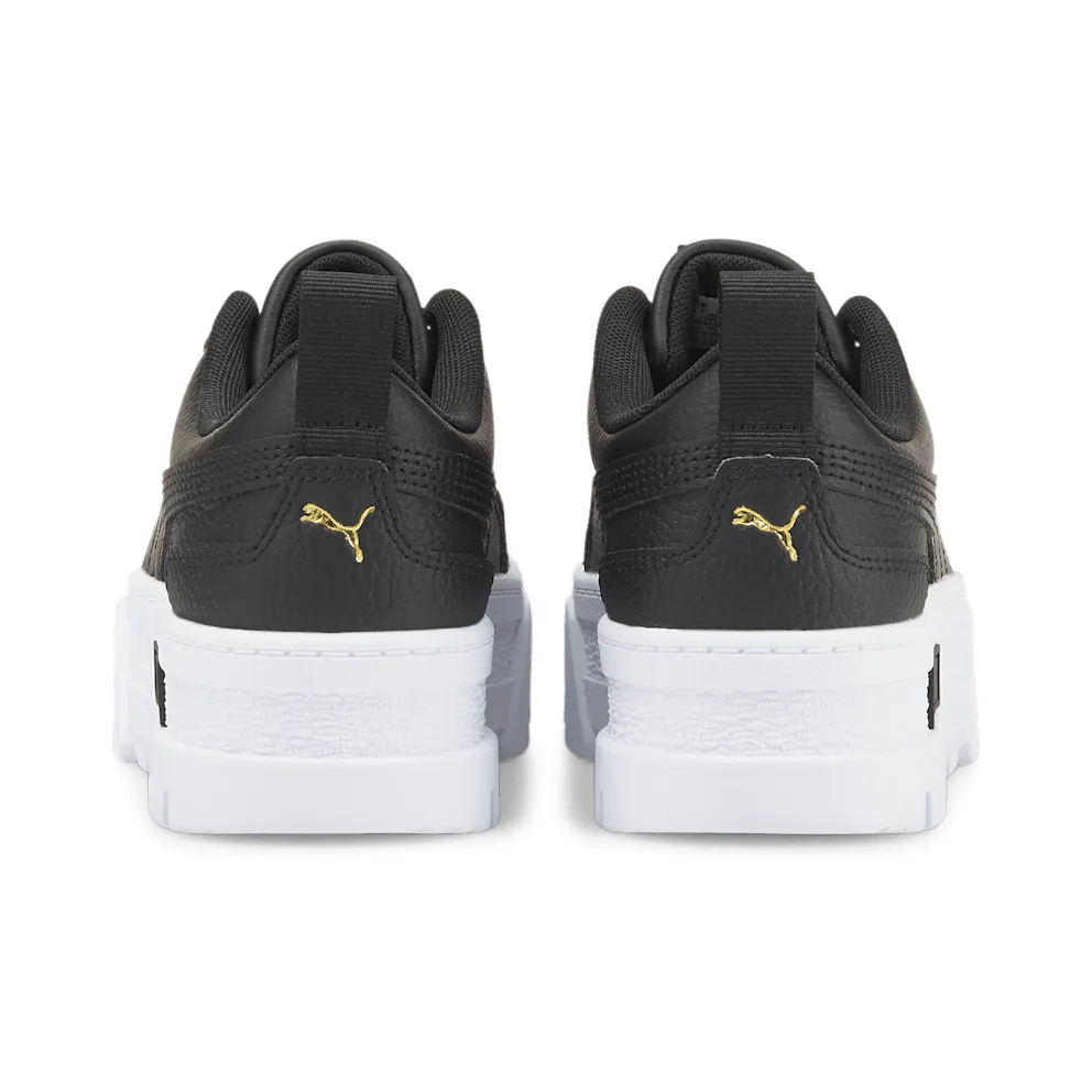 Puma Mayze leren Gold/Black (38452702)