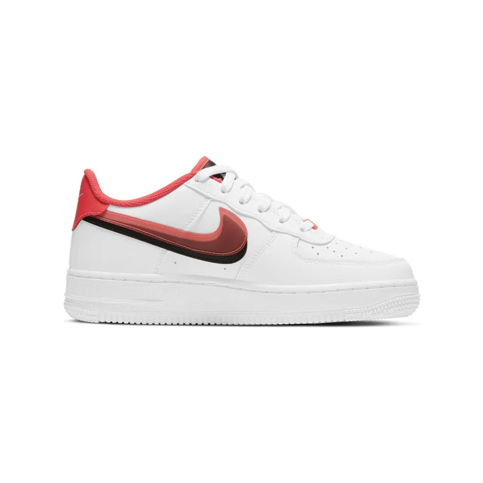 Nike Air Force 1 LV8 Double Swoosh Red Black (GS) (CW1574-101)