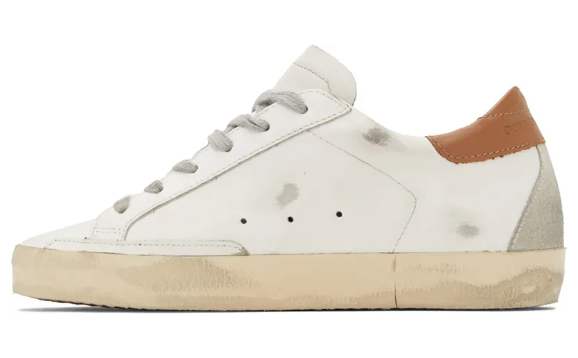Golden Goose White & Brown Super-Star Classic Sneakers (GWF00102.F002182.10803) (3)