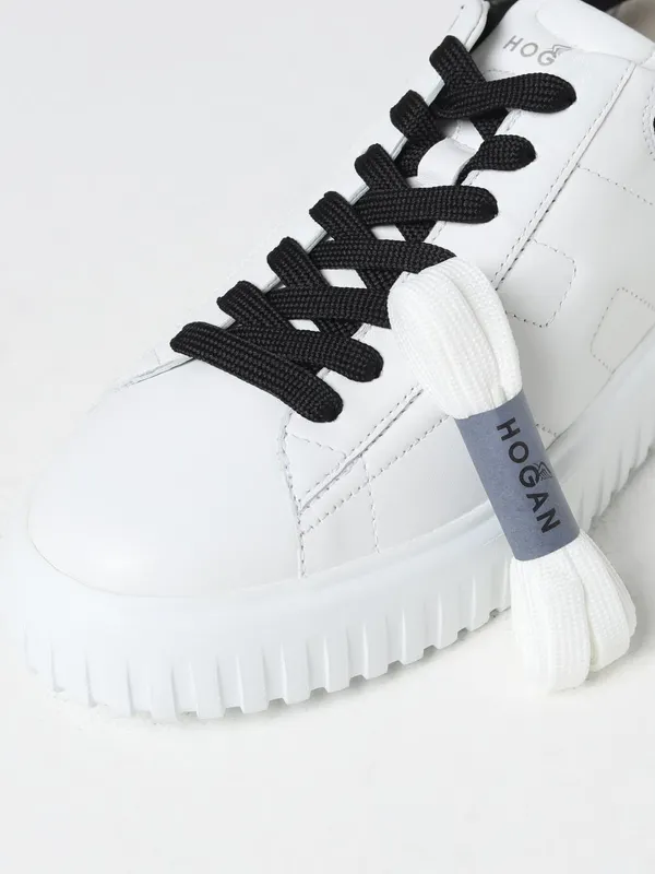 Hogan H-Stripes Leather Sneakers White (HXM6450FC60LE90001) (3)