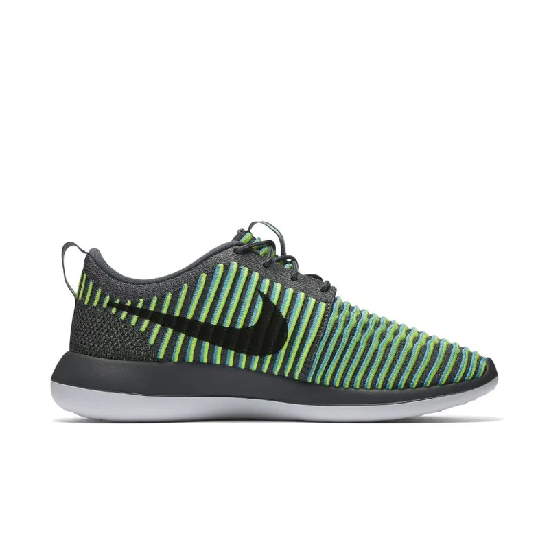 Nike Roshe Two Flyknit Gamma Blue Dark Grey/Gamma Blue-Volt-Black (844833-004)
