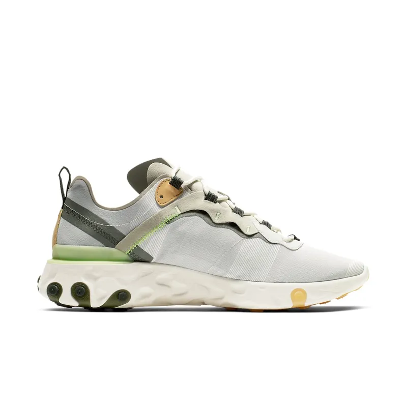 Nike React Element 55 Spruce Volt Spruce Aura/Spruce Fog-Barely Volt-Volt (BQ6166-009)
