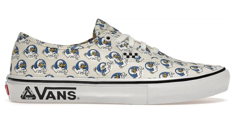 Vans Skate Authentic Palace Jeremy the Duck Classic White (VN0A4BWN6VK)
