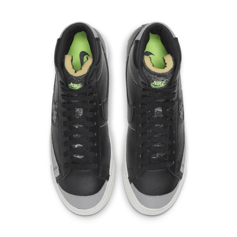 Nike Blazer Mid ’77 Vintage Black Light Bone Black/Electric Green/Light Bone (CW6726-001)