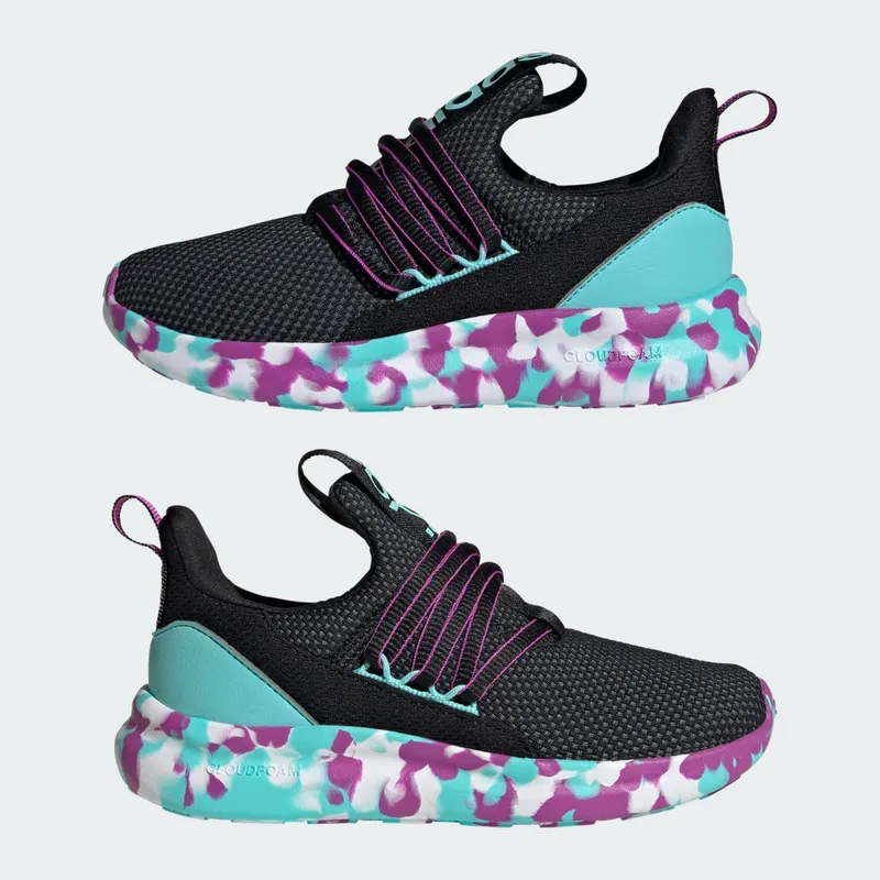 adidas Lite Racer Adapt 7.0 Black Purple Burst Aqua (JS2291)