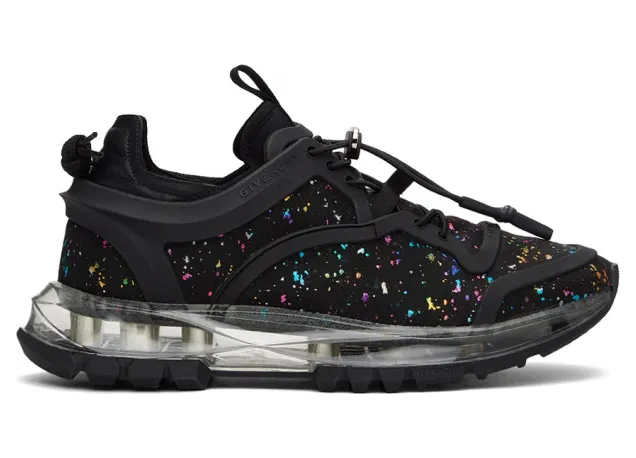 Givenchy Black and Multicolor Spectre Structured Low Sneakers (BH003EH0U3)