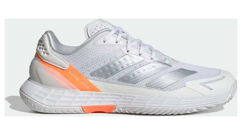 Adidas Defiant Speed 2 Tennisschoenen Cloud White / Halo Blue / Beam Orange (JR1785)