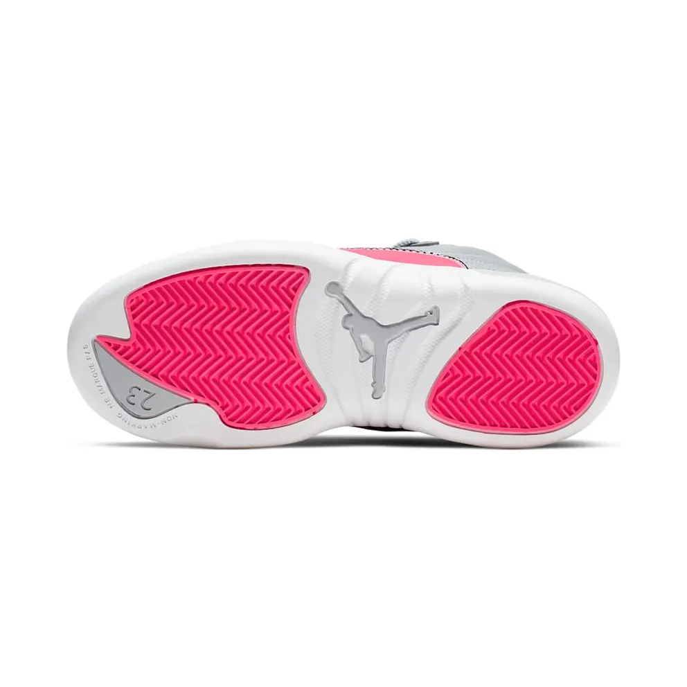 Jordan 12 Retro Wolf Grey Racer Pink (PS) Wolf Grey/Racer Pink-Black (510816-060)