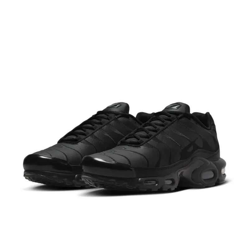 Nike Air Max Plus Triple Black Leather Black/Black-Black (AJ2029-001)