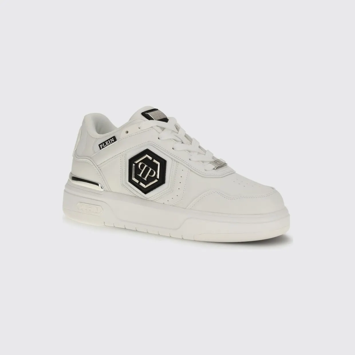 Philipp plein Runner Hexagon Predator Lace-up Sneakers White 1 (SAFSUSC0925PTE003N01)