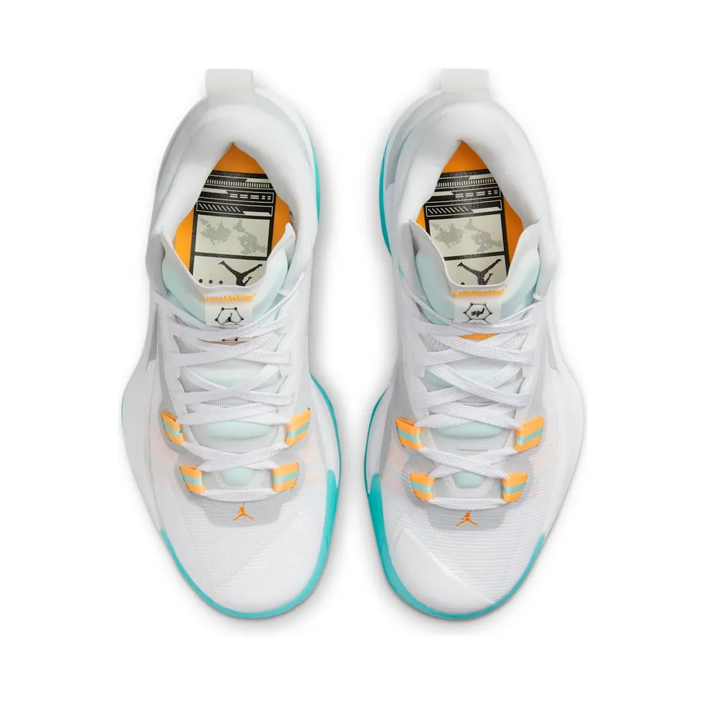 Nike Zion 1 “White / Laser Orange / Dynamic Turquoise / Black” (DA3131-101)