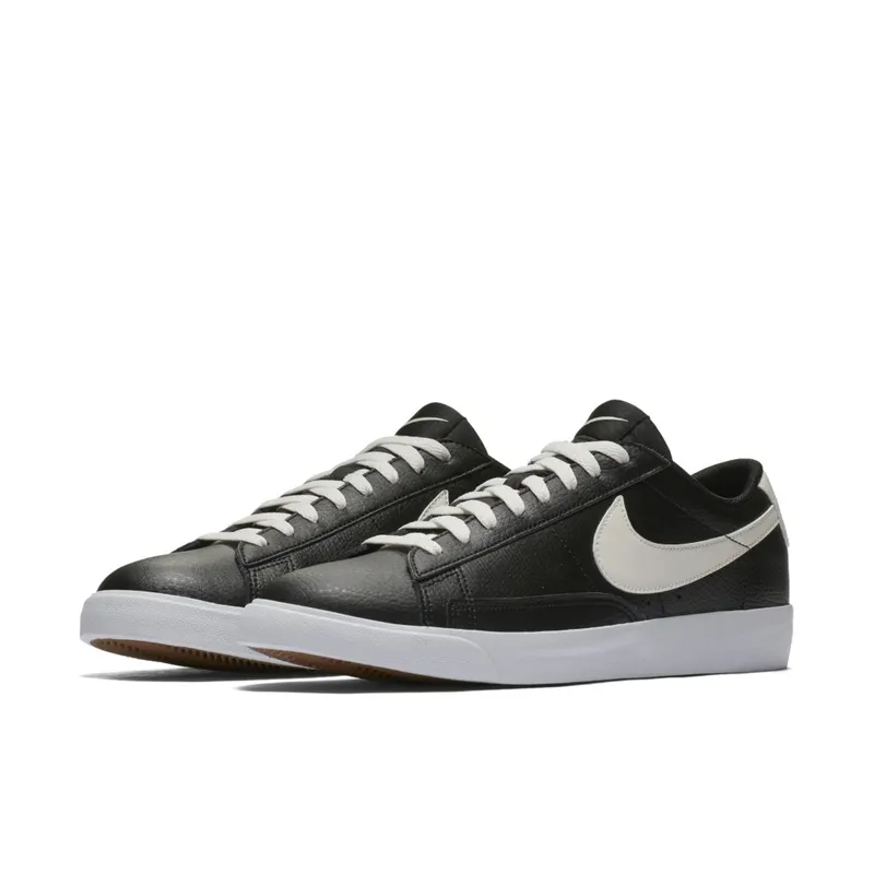 Nike Blazer Low Leather Black Sail Black/Sail-Gum Medium Brown (AJ9515-001)