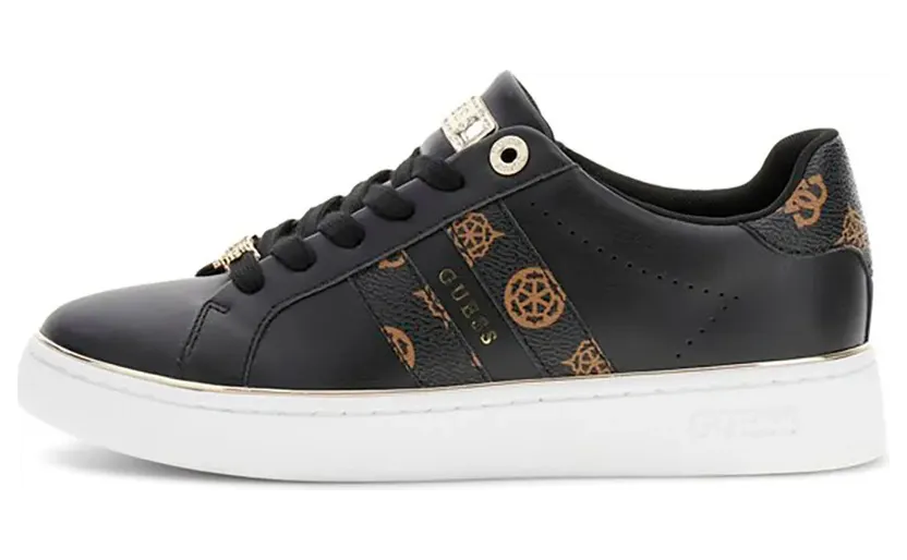 Guess sneaker Lichtbruin / Zwart (FLTBRLELE12-BLKBR)
