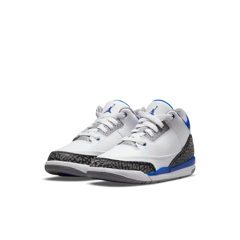 Air Jordan 3 Retro Racer Blue (PS) (2021) (429487-145)