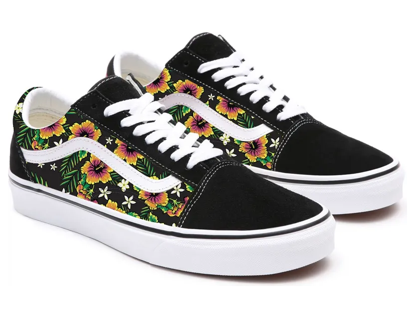 VANS Gepersonaliseerde Garden Floral Old Skool Zwart (VN0A3CST011)