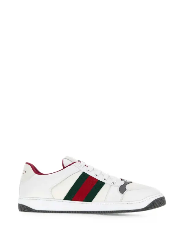 Gucci Screener leren sneakers with Web-streep – White (A00147FAGAU)