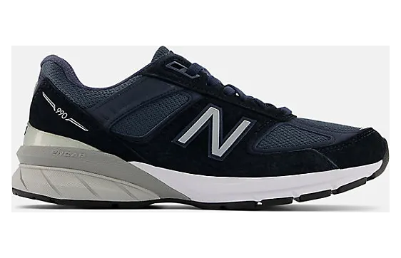 New Balance Navy Made In US 990v5 Sneakers (W990NV5)
