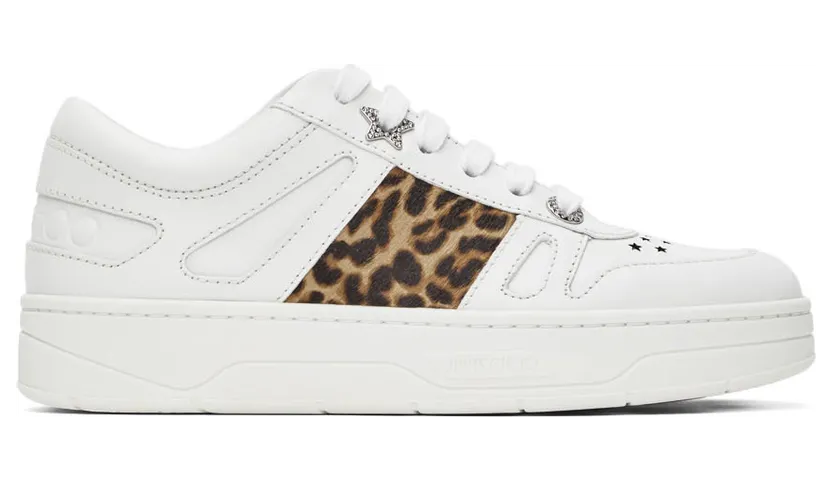 Jimmy Choo White Calfskin Hawaii/F Sneakers Hawaii / Fvzj