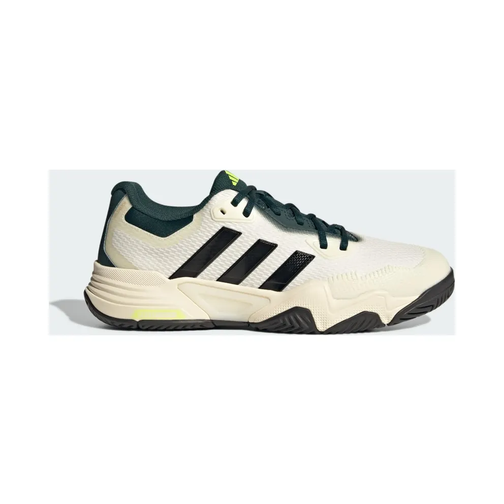 Adidas Solematch Control 2 Tennis Shoes Off White / Silver Metallic / Aurora Ivy (JH5141)