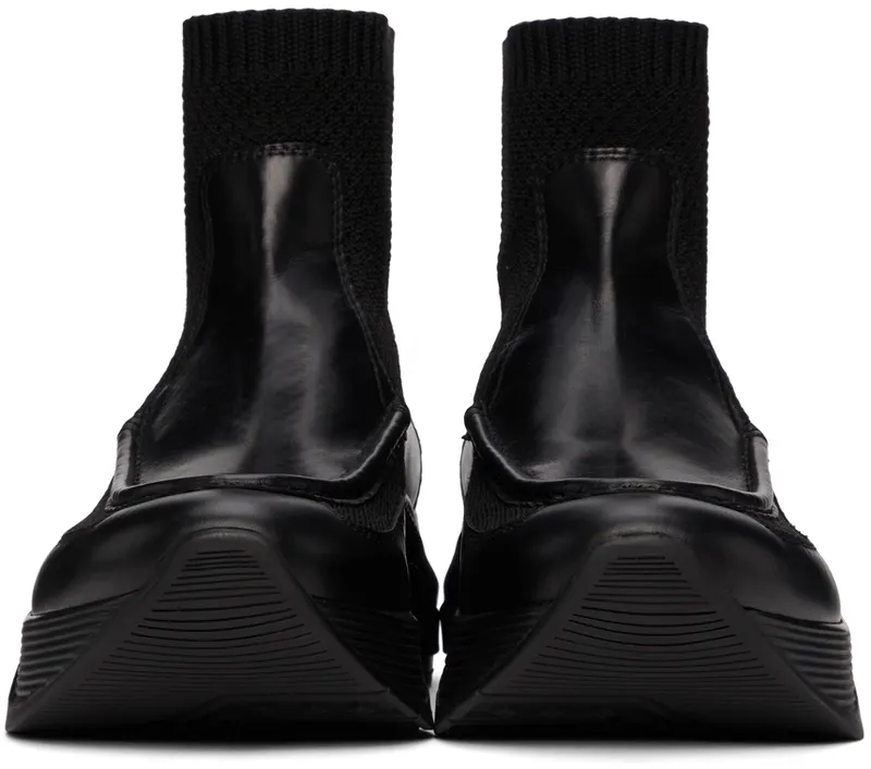 Giorgio Armani Paneled Chunky-Soled High-Top “Black” (X2Z030 XM963)