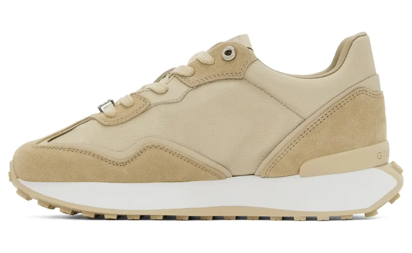Givenchy Beige Paneled Logo Sneakers (BE002UE1GL270) (3)