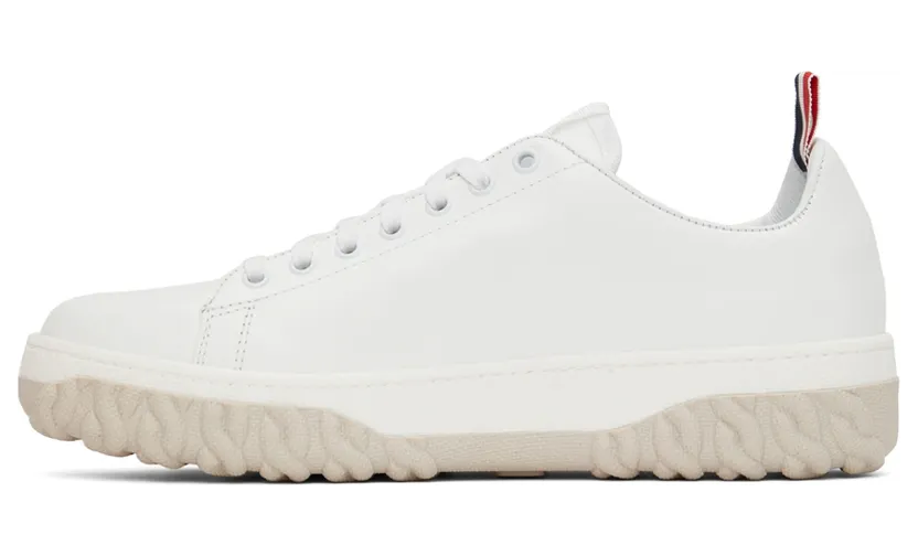 Thom Browne White Court Sneakers (MFD231A-05584) (3)