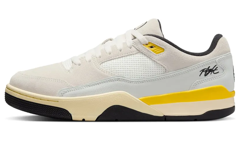 Jordan Flight Court Quai 54 “Sail / Tour Yellow / Chile Red / Black” (IB8838-107)