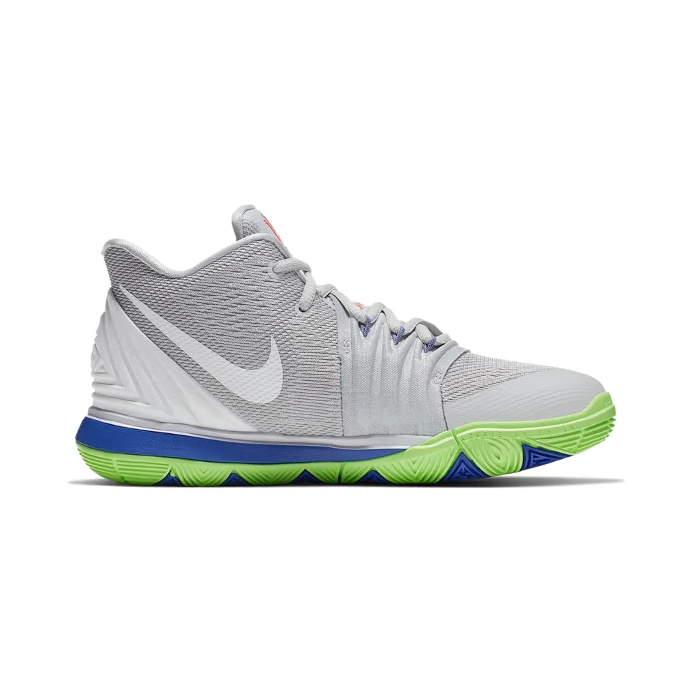 Nike Kyrie 5 Wolf Grey Lime Blast (GS) Wolf Grey/White-Lime Blast (AQ2456-099)